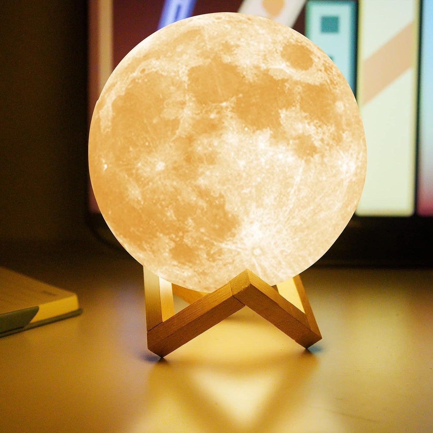 Goodfeel LED Moon Lamp with Stand