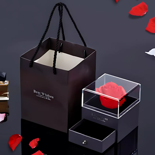 Love Box™ | Imported Eternal Rose Box with Necklace