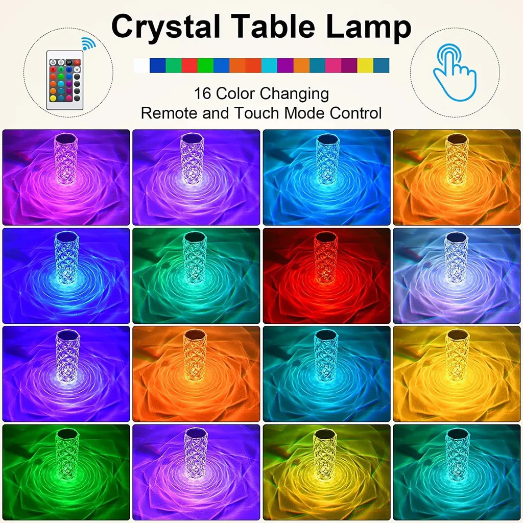 Crista™ | The Ultimate touch lamp with 16 RGB Colors