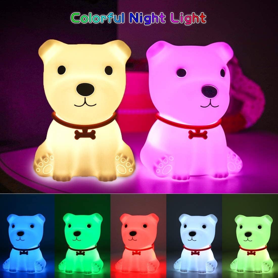 Silicone Dog Night Lamp