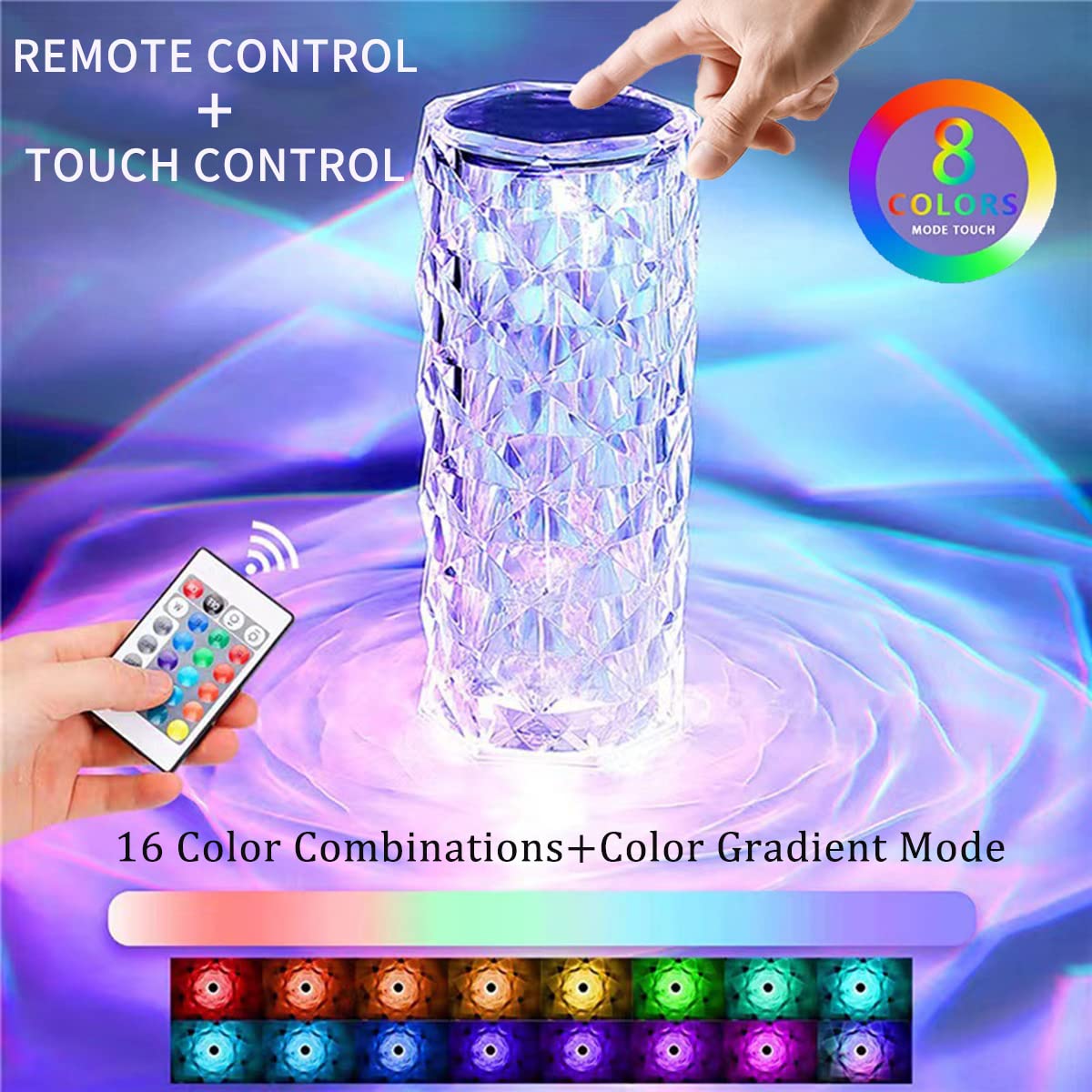 Crista™ | The Ultimate touch lamp with 16 RGB Colors